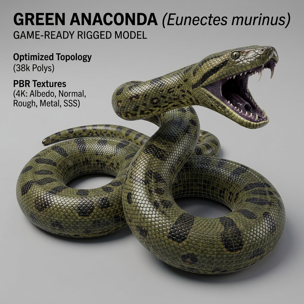 🐍 Realistic Anaconda: Amazon Rainforest Survival | Anaconda